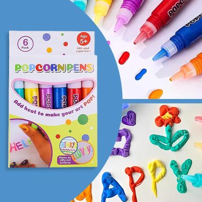 Mágikus hőre puffadó filctoll (6 db) | PUFFPENS