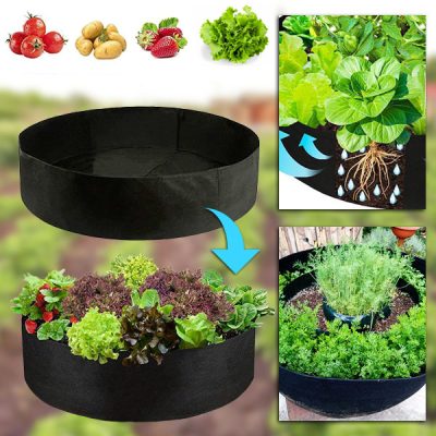 Textil emelt kerti ágyás - 90 x 30 cm, légáteresztő filc | PLANTIE