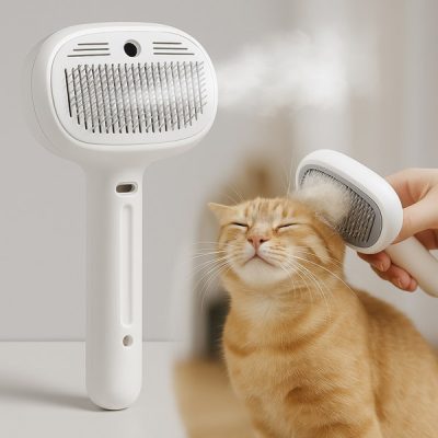 Újratölthető gőzpermetező kisállat kefe vedléshez | GROOMSY