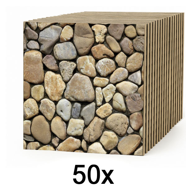 5x 3D kőhatású falburkoló csempék – lehúzható és felragasztható | STONEBLOCKS