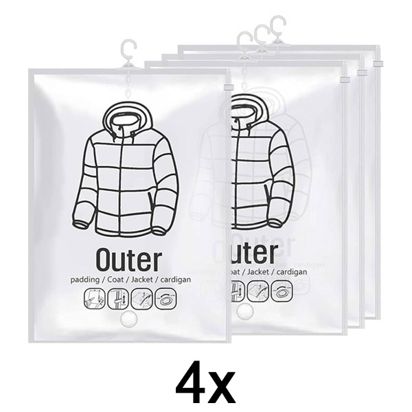 1x Akasztós vákuumtároló zsákok (4 darab) | VACUHANG