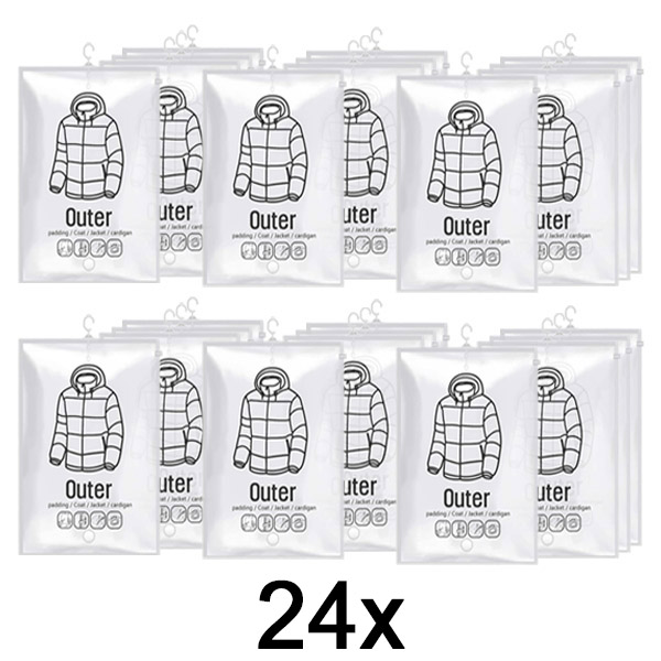 6x Akasztós vákuumtároló zsákok (4 darab) | VACUHANG