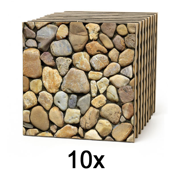 1x 3D kőhatású falburkoló csempék – lehúzható és felragasztható | STONEBLOCKS